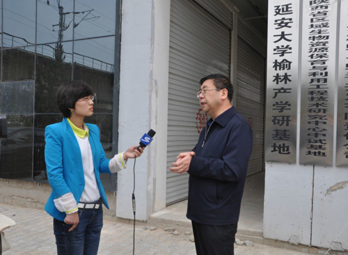 接收电视台采访