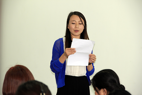 教师代表发言